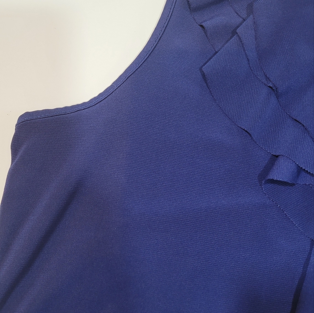 Blue Ruffle Tank ECLA - Picture 3 of 5